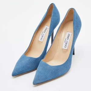Denim Jimmy Choo stilettos—Abel